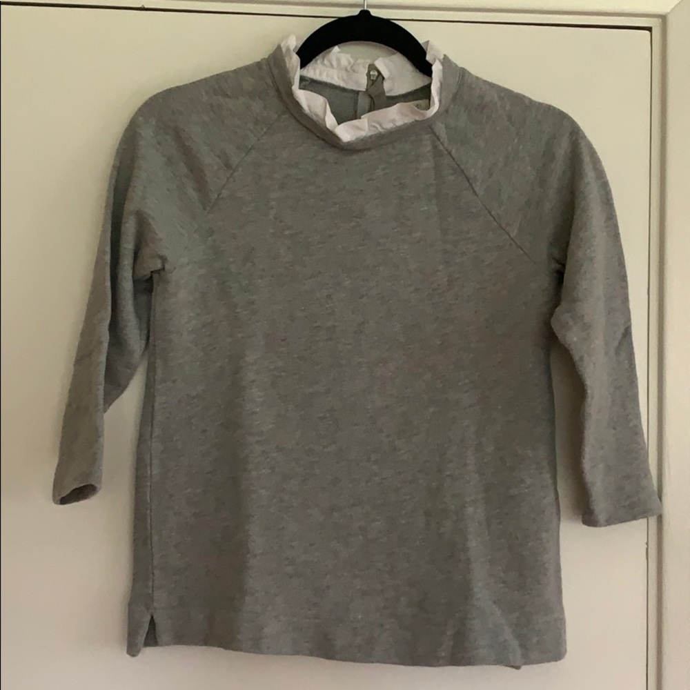 Girls Crewcuts ruffle collar sweatshirt. Size 12.